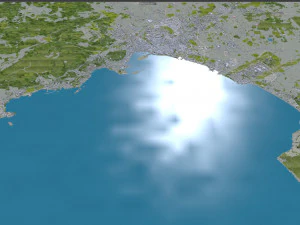 Palma city Spain 40km 3D Model