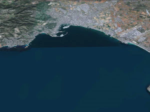 Palma city Spain 40km 3D Model