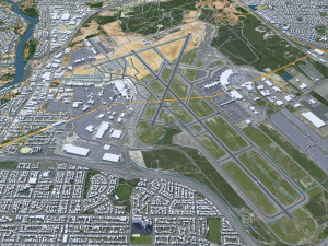 Perth city Australia 80km 3D Model