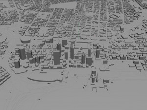 Perth city Australia 80km 3D Model