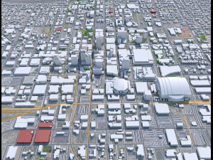Phoenix city Arizona USA 80km 3D Model