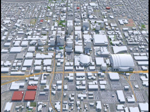 Phoenix city Arizona USA 80km 3D Model