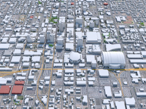 Phoenix city Arizona USA 80km 3D Model