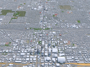 Phoenix city Arizona USA 80km 3D Model