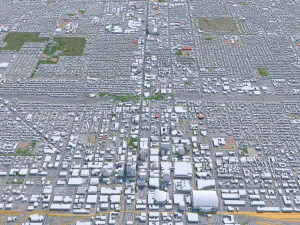 Phoenix city Arizona USA 80km 3D Model