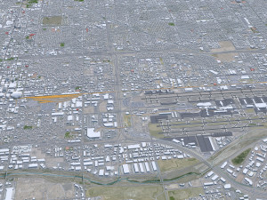 Phoenix city Arizona USA 80km 3D Model