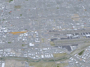 Phoenix city Arizona USA 80km 3D Model