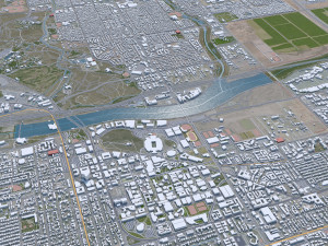 Phoenix city Arizona USA 80km 3D Model