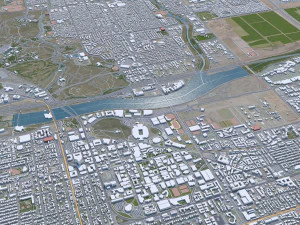 Phoenix city Arizona USA 80km 3D Model