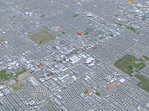Phoenix city Arizona USA 80km 3D Model