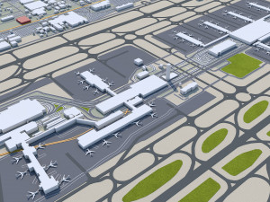 Phoenix city Arizona USA 80km 3D Model