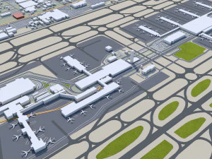Phoenix city Arizona USA 80km 3D Model