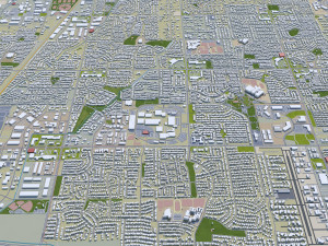 Phoenix city Arizona USA 80km 3D Model