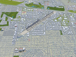 Phoenix city Arizona USA 80km 3D Model