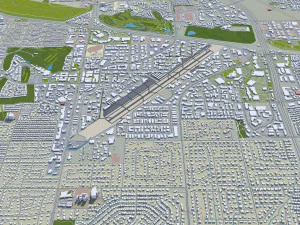 Phoenix city Arizona USA 80km 3D Model