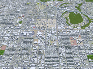 Phoenix city Arizona USA 80km 3D Model