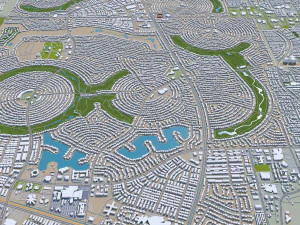 Phoenix city Arizona USA 80km 3D Model