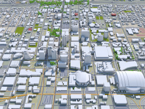 Phoenix city Arizona USA 80km 3D Model