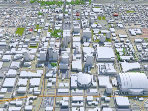 Phoenix city Arizona USA 80km 3D Model