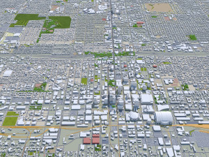 Phoenix city Arizona USA 80km 3D Model