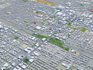 Phoenix city Arizona USA 80km 3D Model