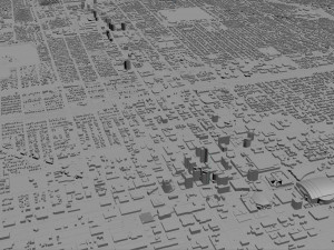 Phoenix city Arizona USA 80km 3D Model