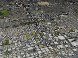 Phoenix city Arizona USA 80km 3D Model