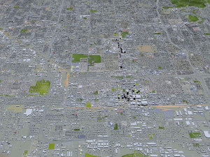 Phoenix city Arizona USA 80km 3D Model