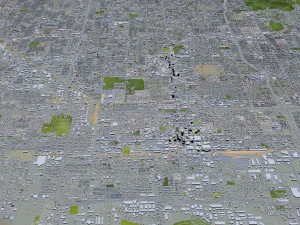 Phoenix city Arizona USA 80km 3D Model