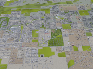 Phoenix city Arizona USA 80km 3D Model
