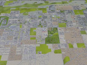 Phoenix city Arizona USA 80km 3D Model