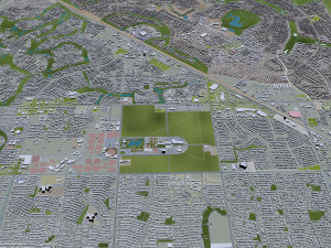 Phoenix city Arizona USA 80km 3D Model