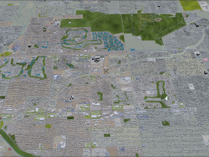 Phoenix city Arizona USA 80km 3D Model