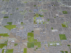 Phoenix city Arizona USA 80km 3D Model