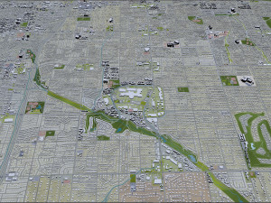 Phoenix city Arizona USA 80km 3D Model