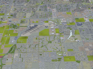 Phoenix city Arizona USA 80km 3D Model