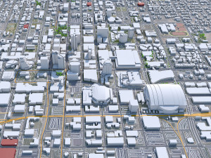 Phoenix city Arizona USA 80km 3D Model