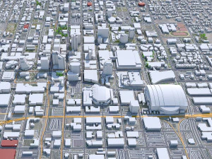 Phoenix city Arizona USA 80km 3D Model