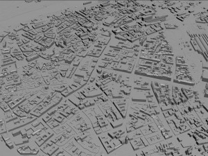 Prague city Praha Czechia 50km 3D Model