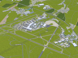 Prague city Praha Czechia 50km 3D Model