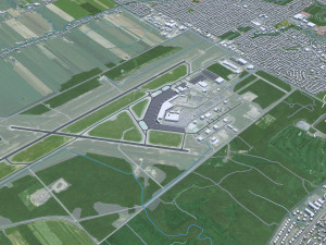 Quebec city Canada 80km 3D Model