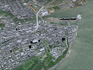 Quebec city Canada 80km 3D Model