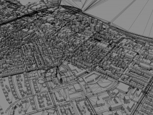 Reykjavik city Iceland 50km 3D-Modell