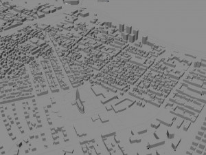Reykjavik city Iceland 50km 3D-Modell