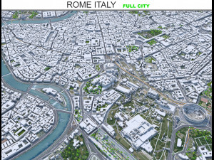 Rome city Italy 70km Modelo 3D