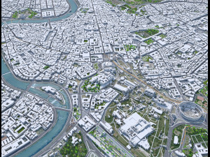 Rome city Italy 70km Modelo 3D