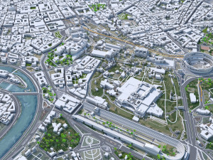 Rome city Italy 70km Modelo 3D