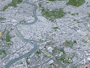 Rome city Italy 70km 3D Model