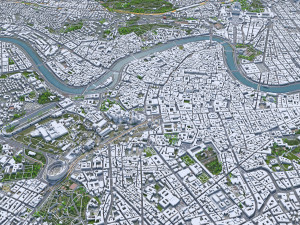 Rome city Italy 70km Modelo 3D