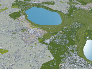 Rome city Italy 70km 3D Model